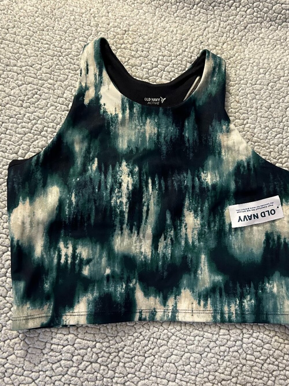 Old Navy Active -- green, powersoft sports bra, girls XL